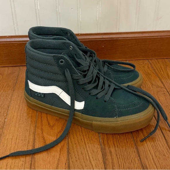 Vans Other - Vans Skate Sk8 Hi Top Sneakers Men’s 6.5 Dark Green